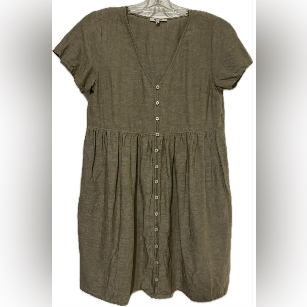 Madewell button front dress